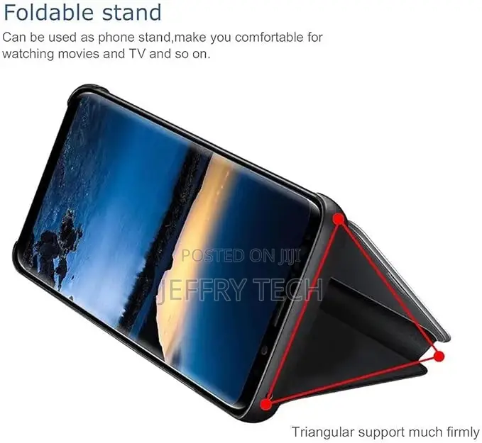 Galaxy S22 Flip Clear View Standing Case Without Sensor