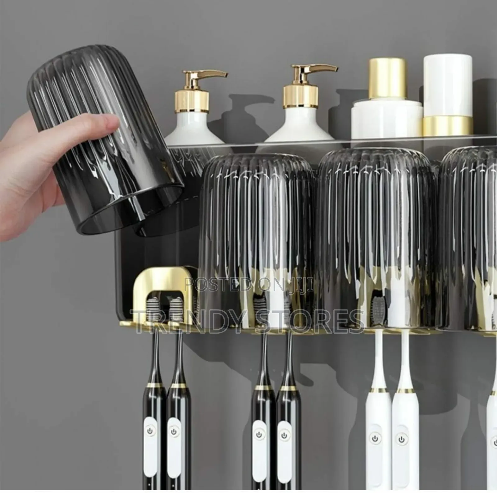 Inverted Acrylic Toothbrush Holder