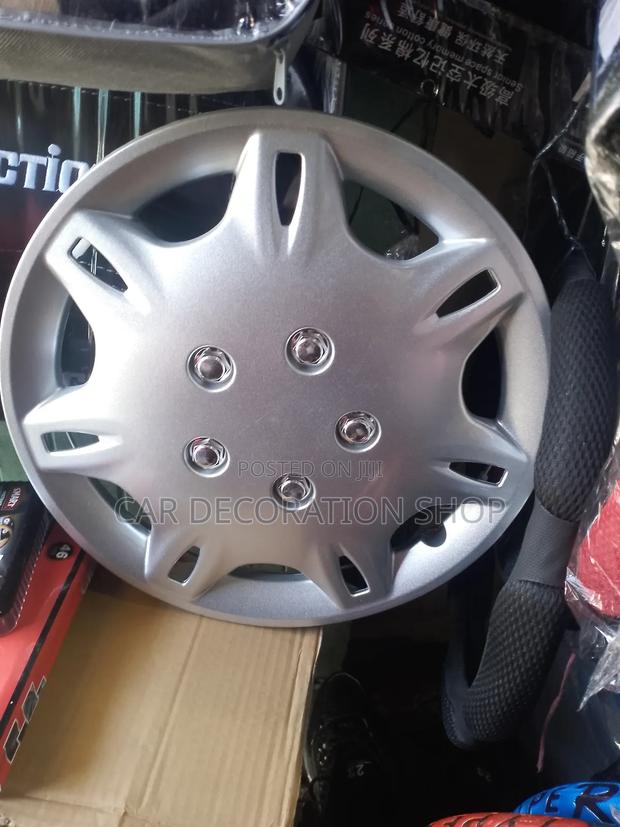 Silver 4pcs Decoration Wheel Caps Size 14 - main view