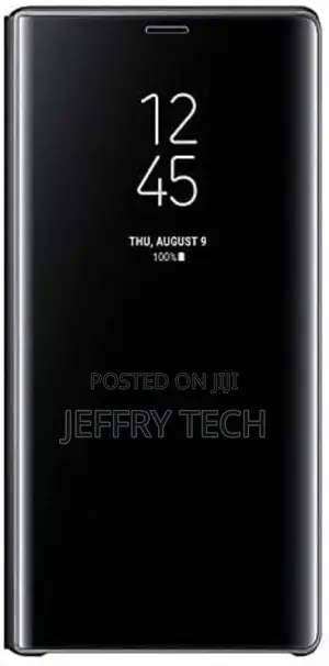 Clear View Standing With Out Sensor for Samsung Note 9-Black
