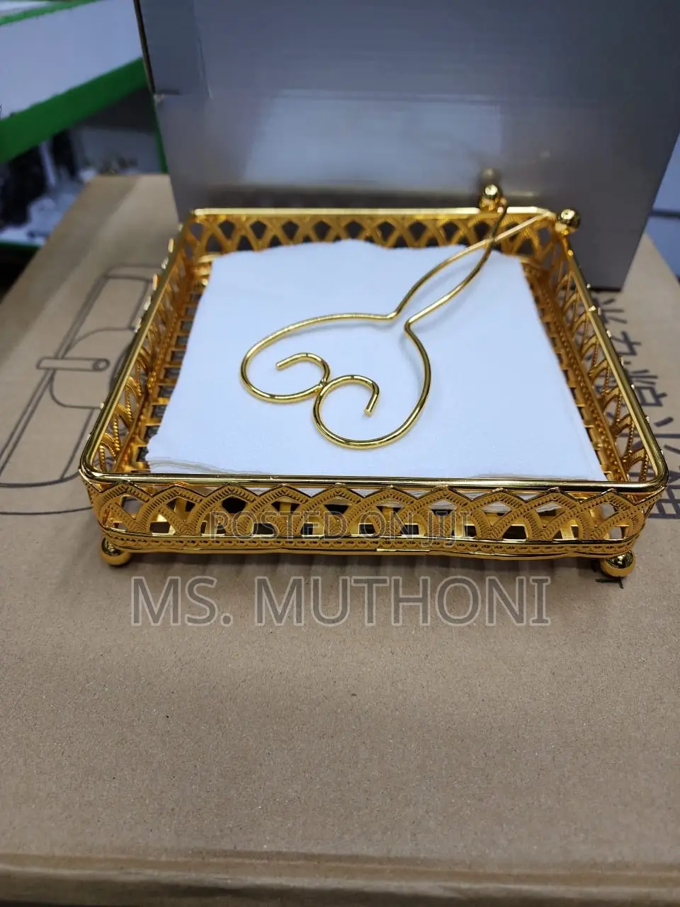 Luxury Gold Napkin Holder/Serviette Holder