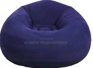 Blue Inflatable Bean Bag