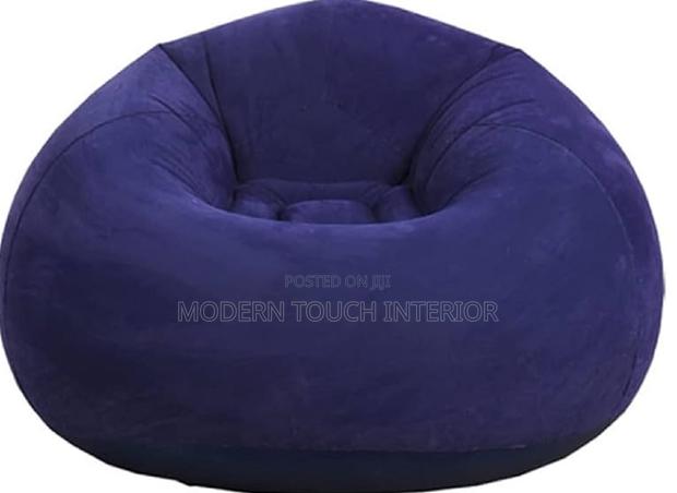 Blue Inflatable Bean Bag - main view