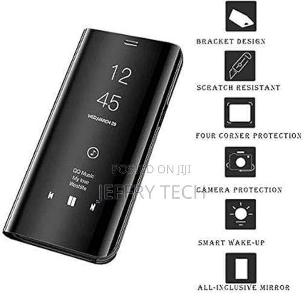 Galaxy A03S Clear View Case Without Sensor Flip Cover-Black - main view