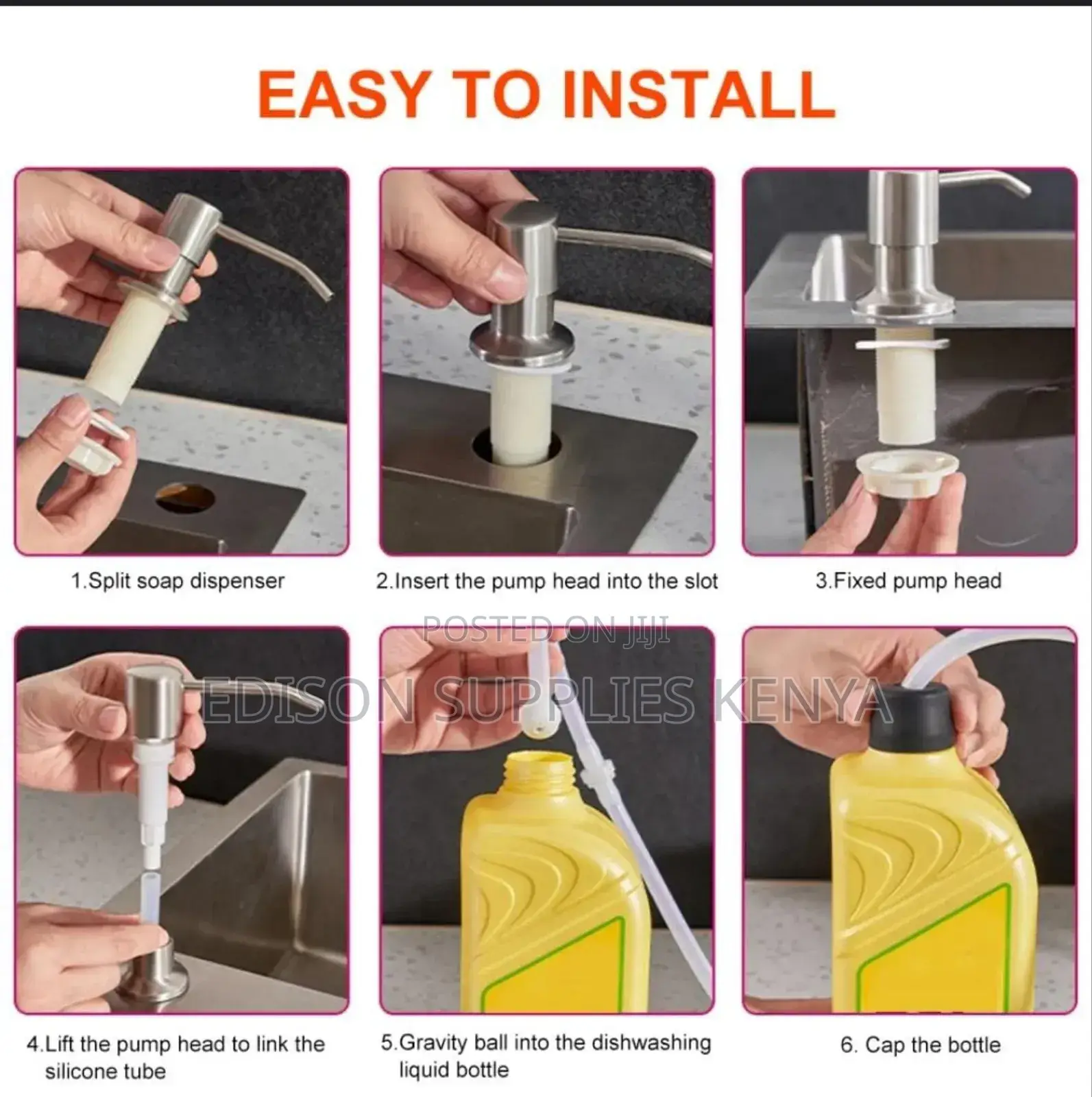 Kitchen Sink Soap Dispenser Stainless Steel