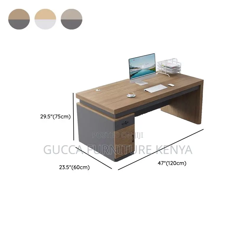 Office Tables:1.4 Meters Quality Wooden Executive Table