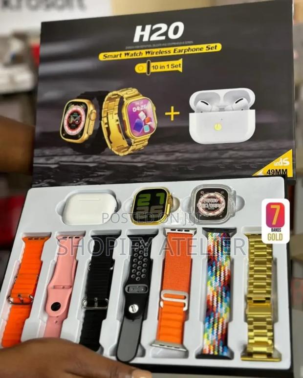 H20 Kings Smart Ultra Watch With Bt Wireless 7in1