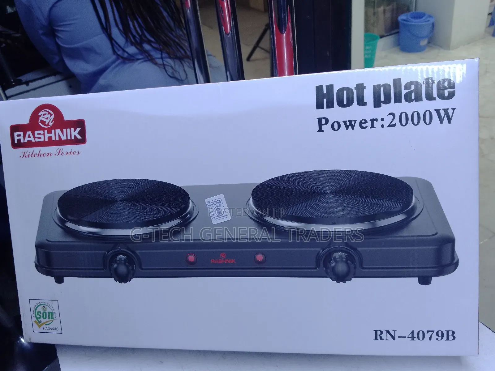 Rashnik Double Electric Hotplate-2000w