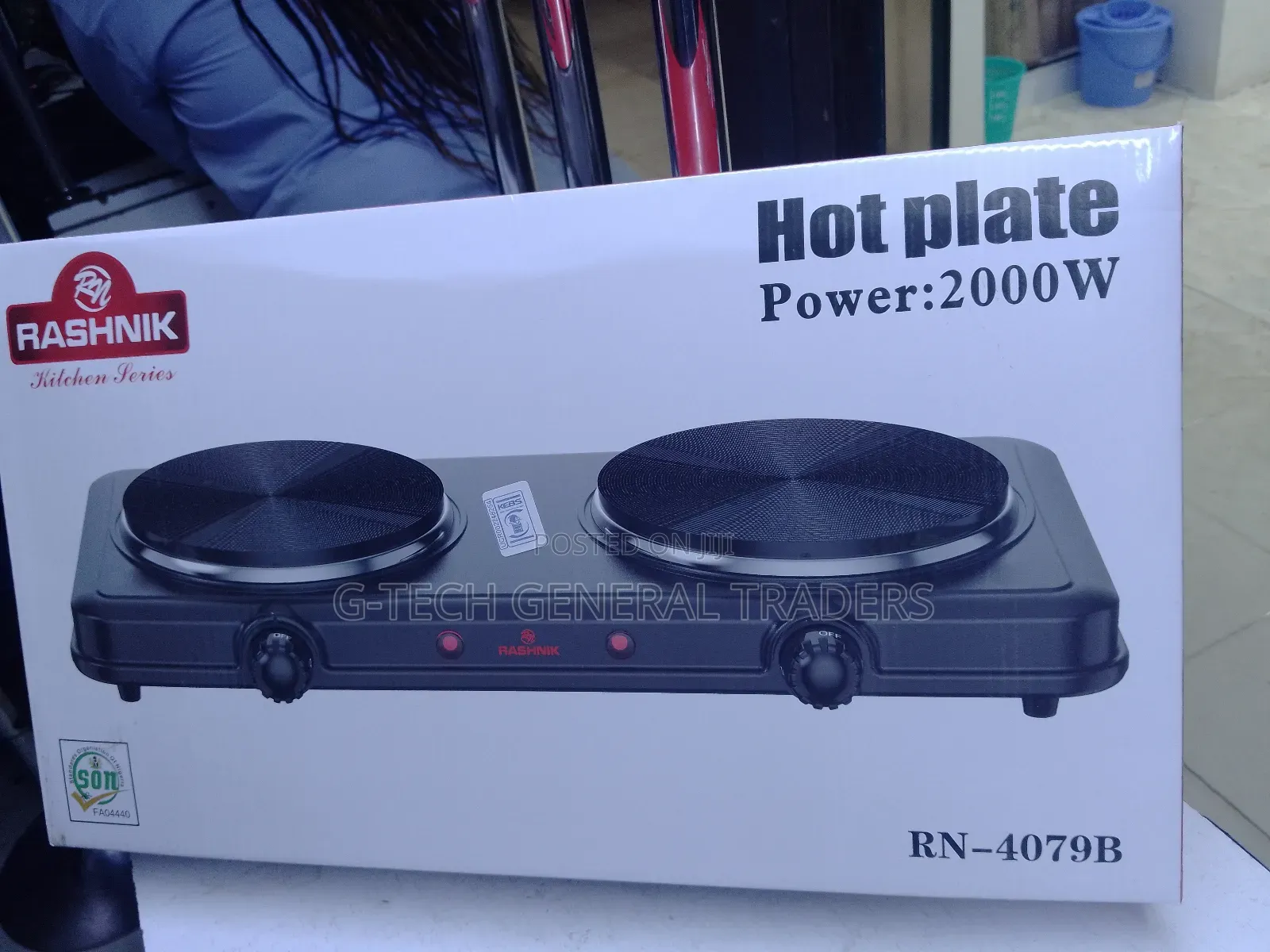 Rashnik Double Electric Hotplate-2000w