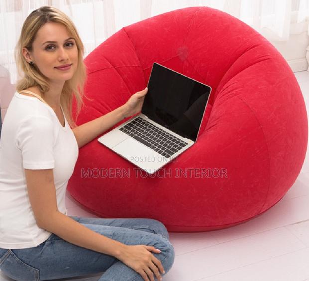 Modern Red Inflatable Bean Bag