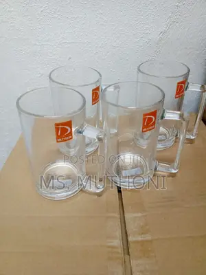 Deli Glass Mug With Handle (Beer /Dawa )
