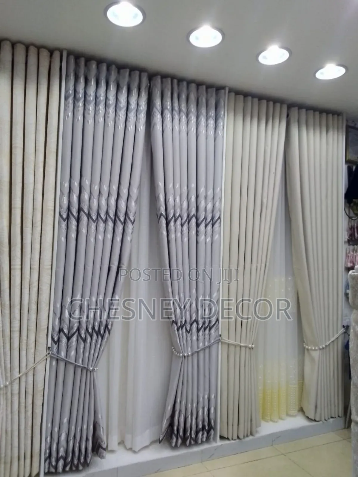 Heavy White Curtains