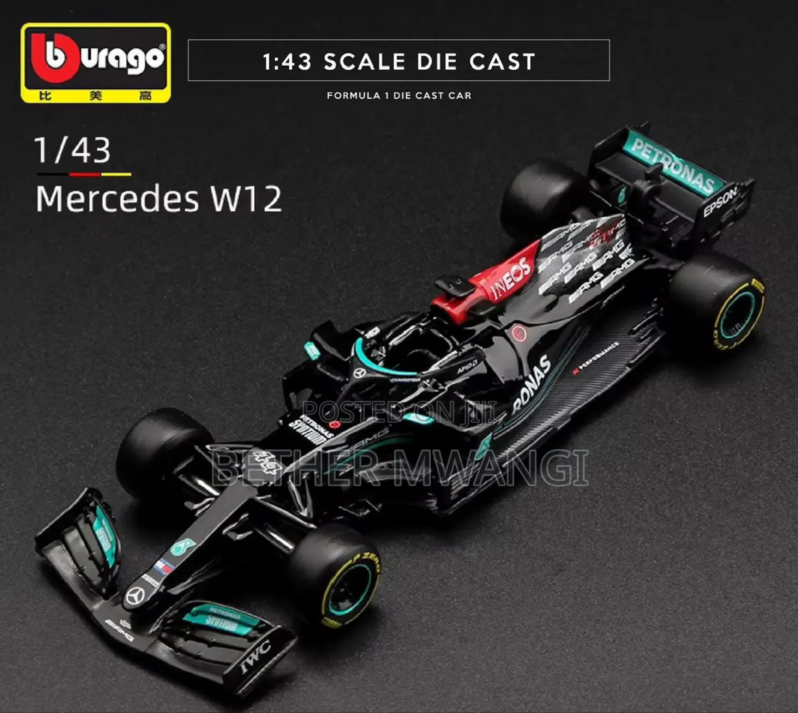 Formula 1 Mercedes Die Cast Lewis Hamilton