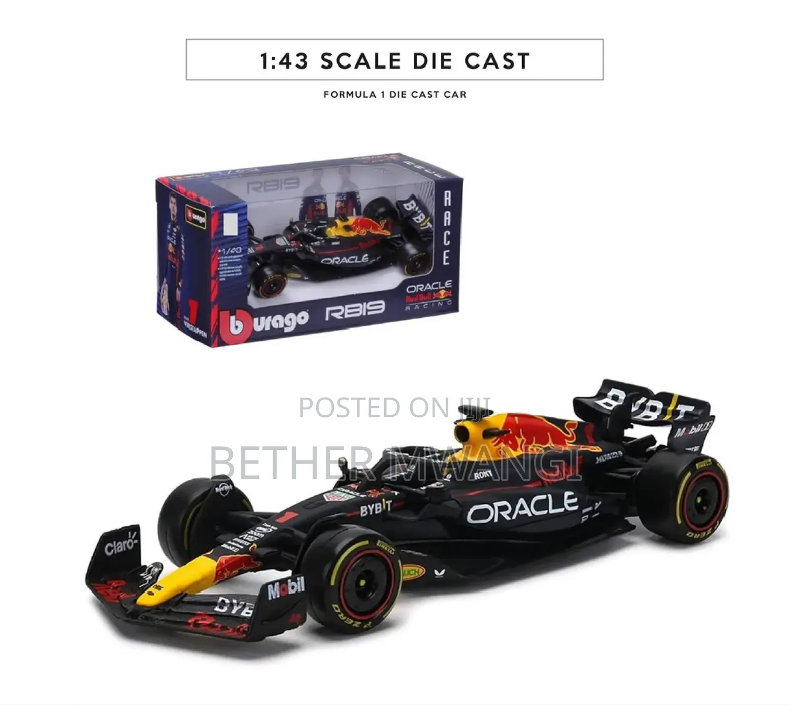 Formula 1 Red Bull Die Cast Sergio Perez in Kenya