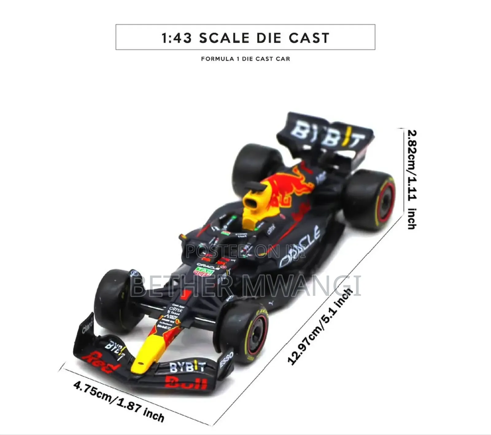 Formula 1 Red Bull Die Cast Sergio Perez in Kenya