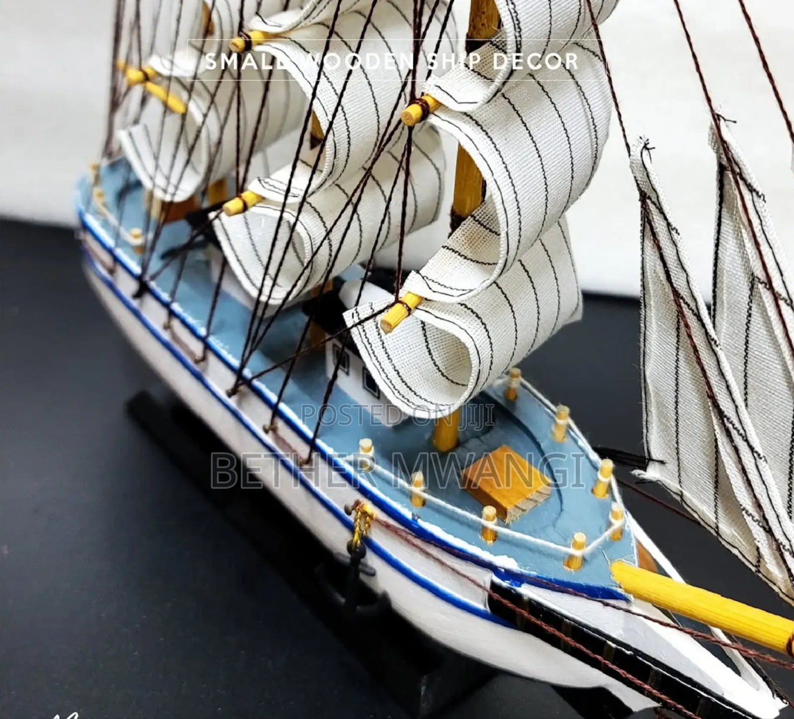 Wooden Ship Decor in Kenya