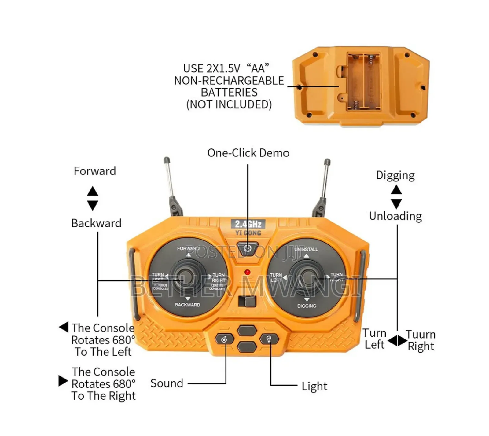 Extractor RC Truck Full Function in Kenya