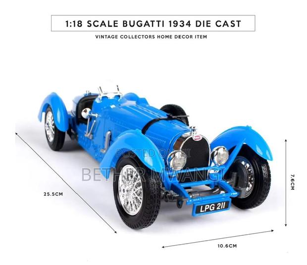 1.18 Scale Bugatti 1934 Die Cast in Kenya - main view