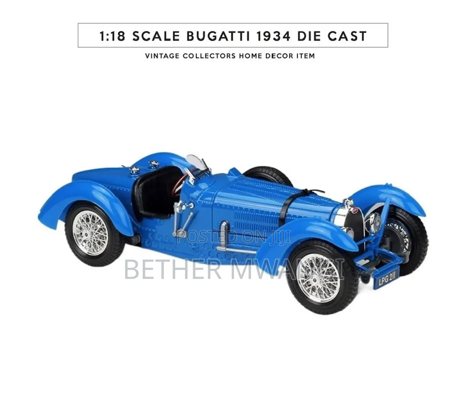 1.18 Scale Bugatti 1934 Die Cast in Kenya