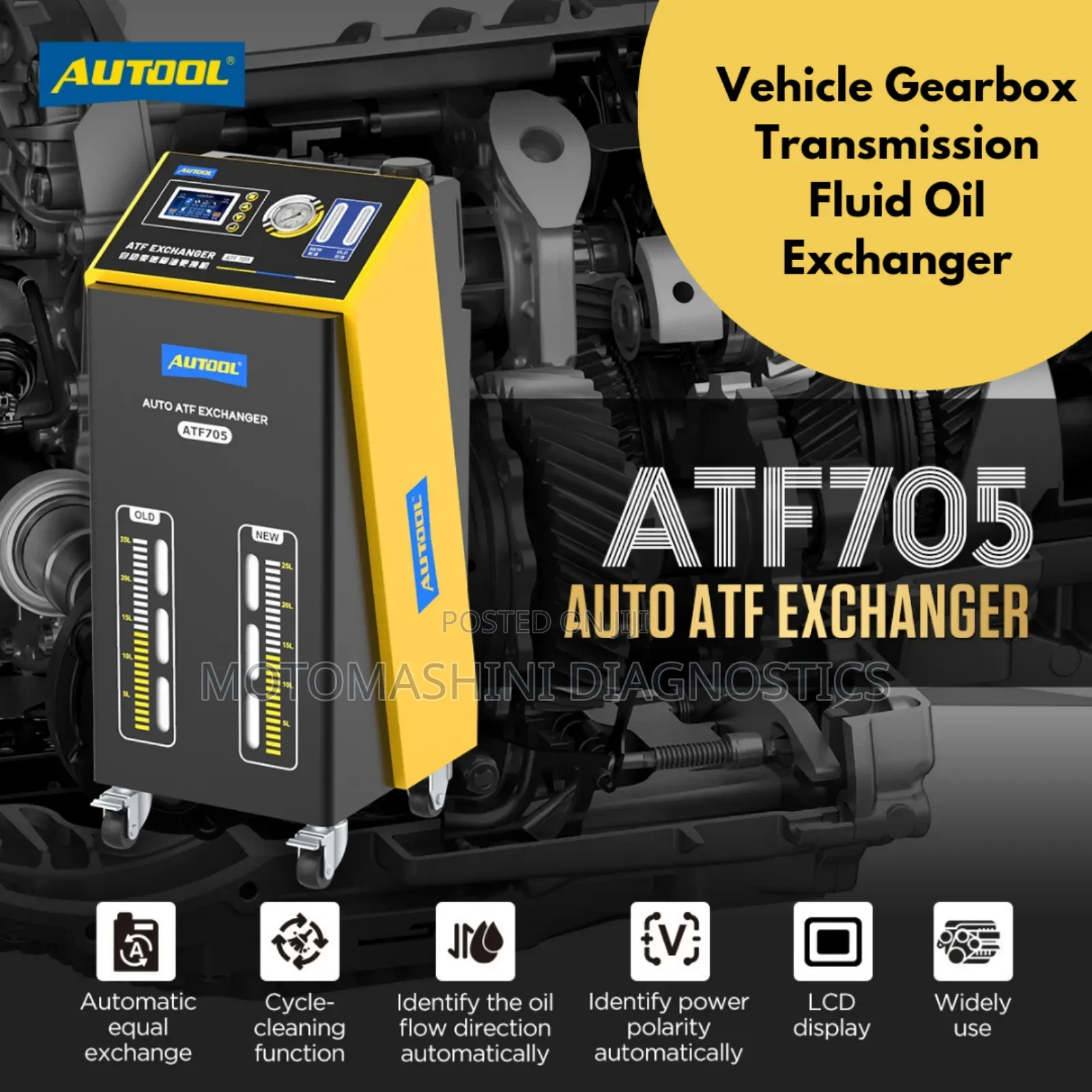 Vehicle Transmission Oil Exchanger Flush Cleaning Machine