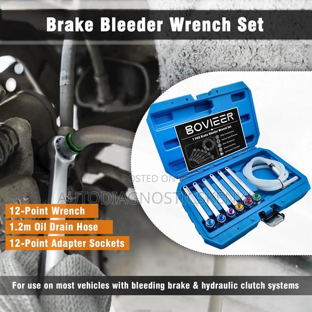 Vehicle Brake Bleeding Spanner Tool Kit - main view