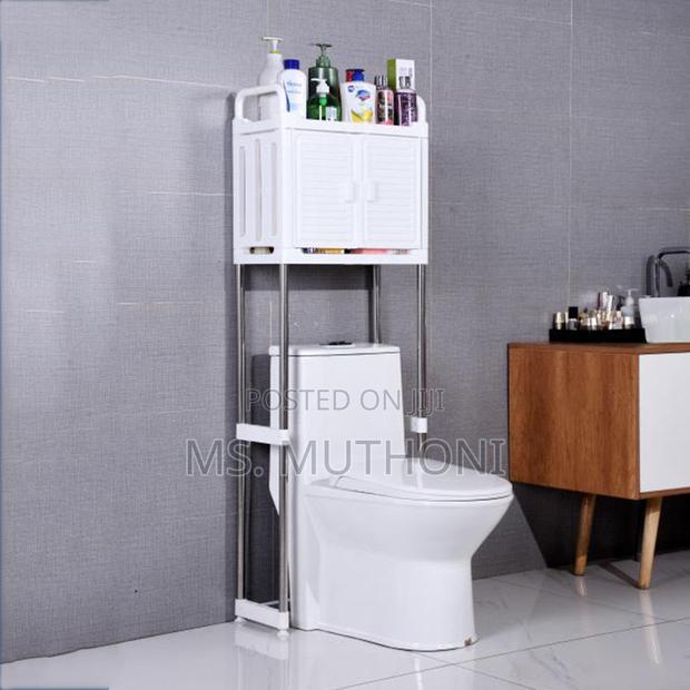 Over the Toilet Storage Rack With Storage