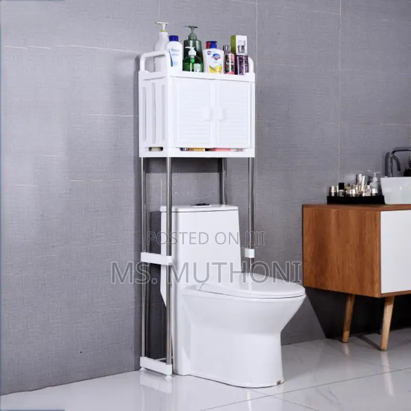 Over the Toilet Storage Rack With Storage