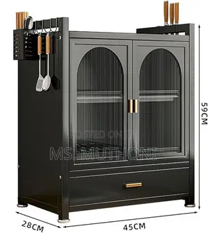 Minimalist Kitchen Countertop Dish Rack With Drawers