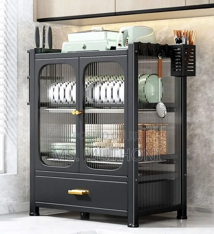 Minimalist Kitchen Countertop Dish Rack With Drawers