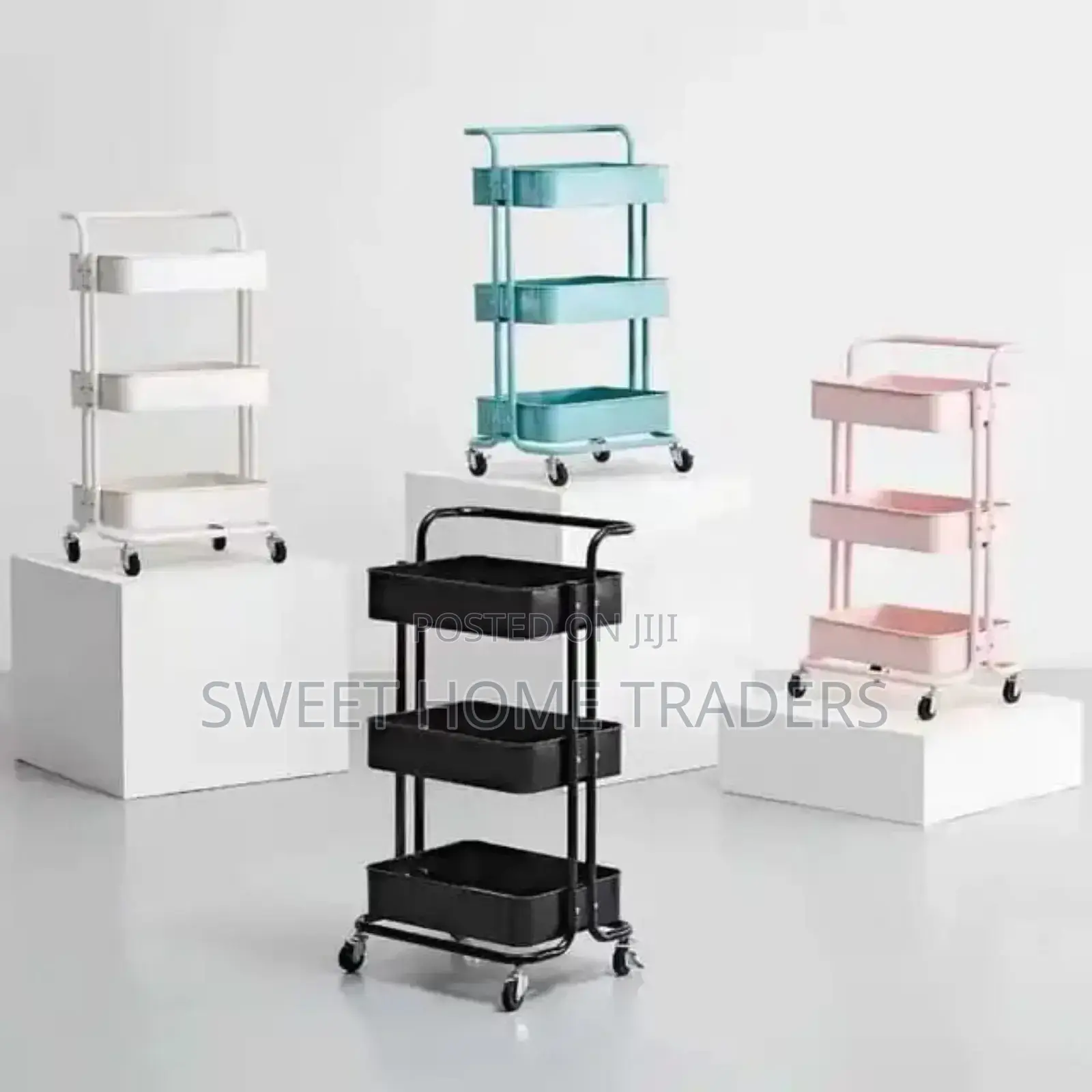 Multi-Functional Metallic Movable Storage Rack