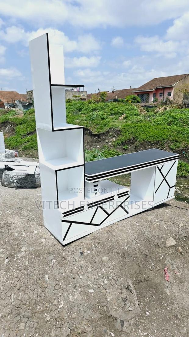 Tv Stand With a Side Stand, - main view