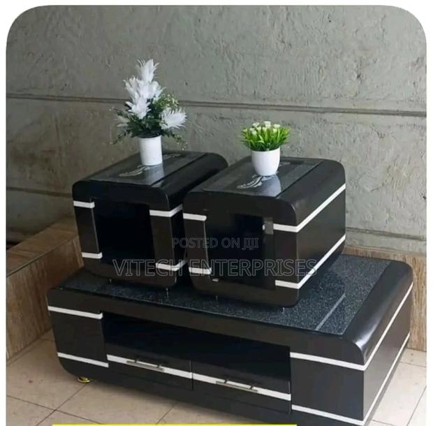 Coffee Table With Stools - main view