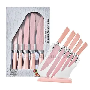 6pcs Stainless Steel Chef Knife Scissors Slicing.
