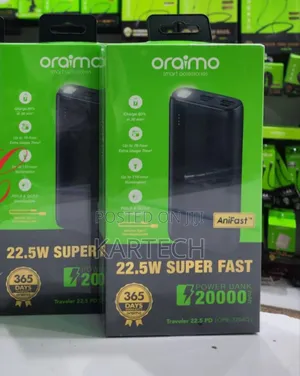 Oraimo Traveler22.5 Pd Opb-7204q 22.5w 20000mah Power Bank