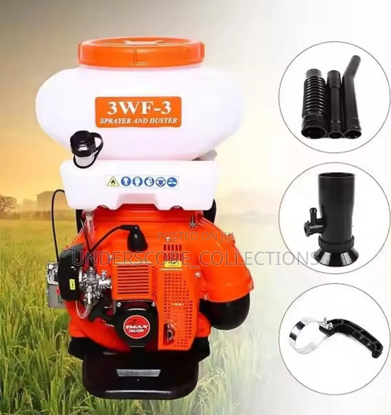 Commercial Agricultural Fumigator:
Gasoline Knapsack.