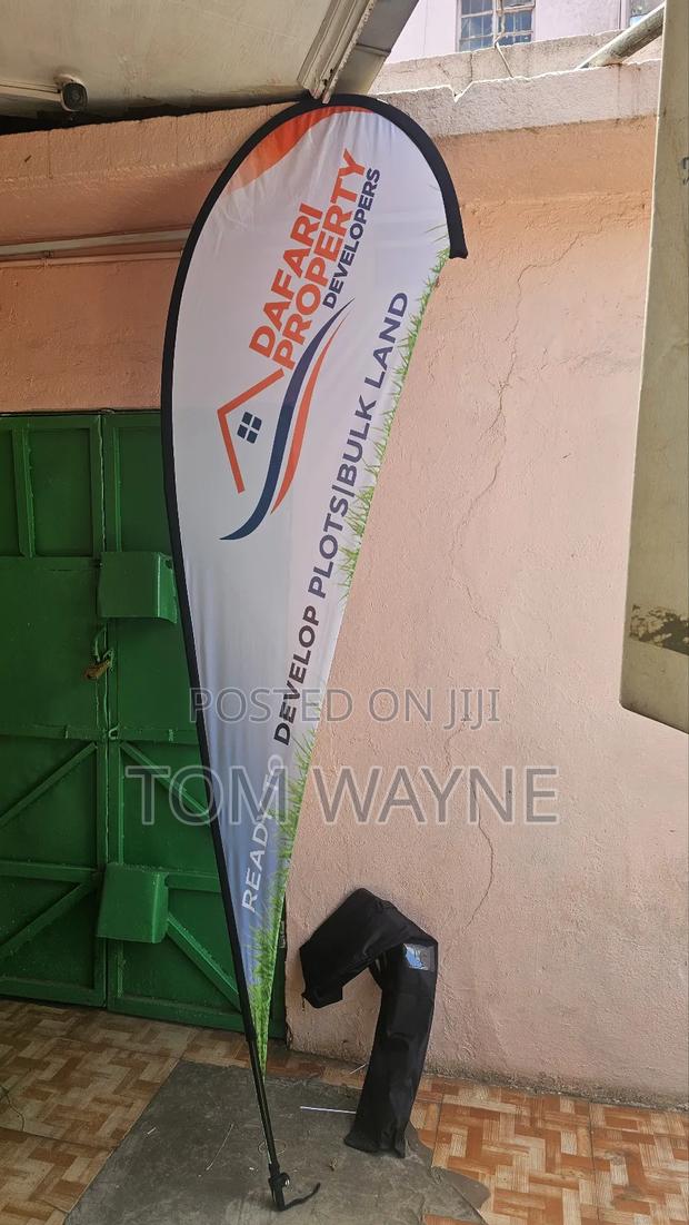 Teardrop Flags With Stands, 3.5m and 4.5m Aavailable - thumbnail 3