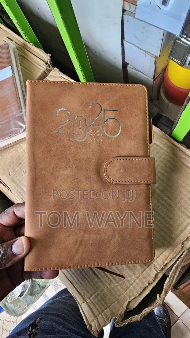 2025 Executive Leather Diary A5 Size Brown - main view