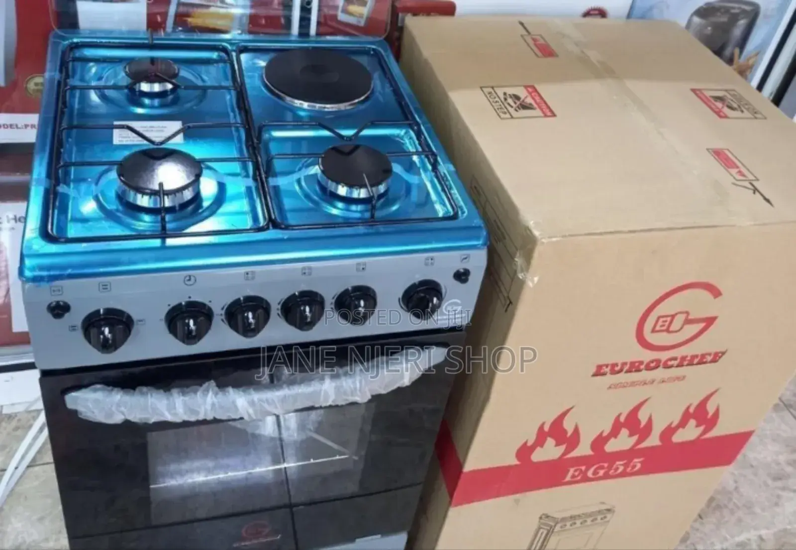 Eurochef 3 +1 Free Standing Cooker With Electric Oven