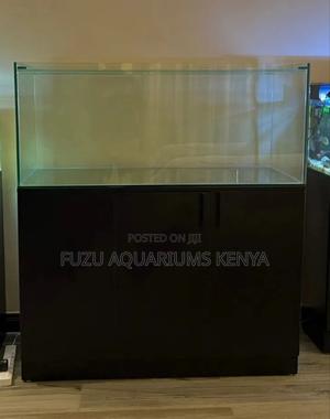 Quality Black Aquarium With Cabinet - thumbnail 2