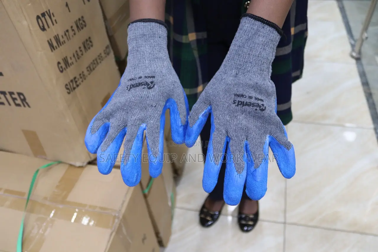 Fashion Diamond Grip Industrial Work Safety Gloves 1pair