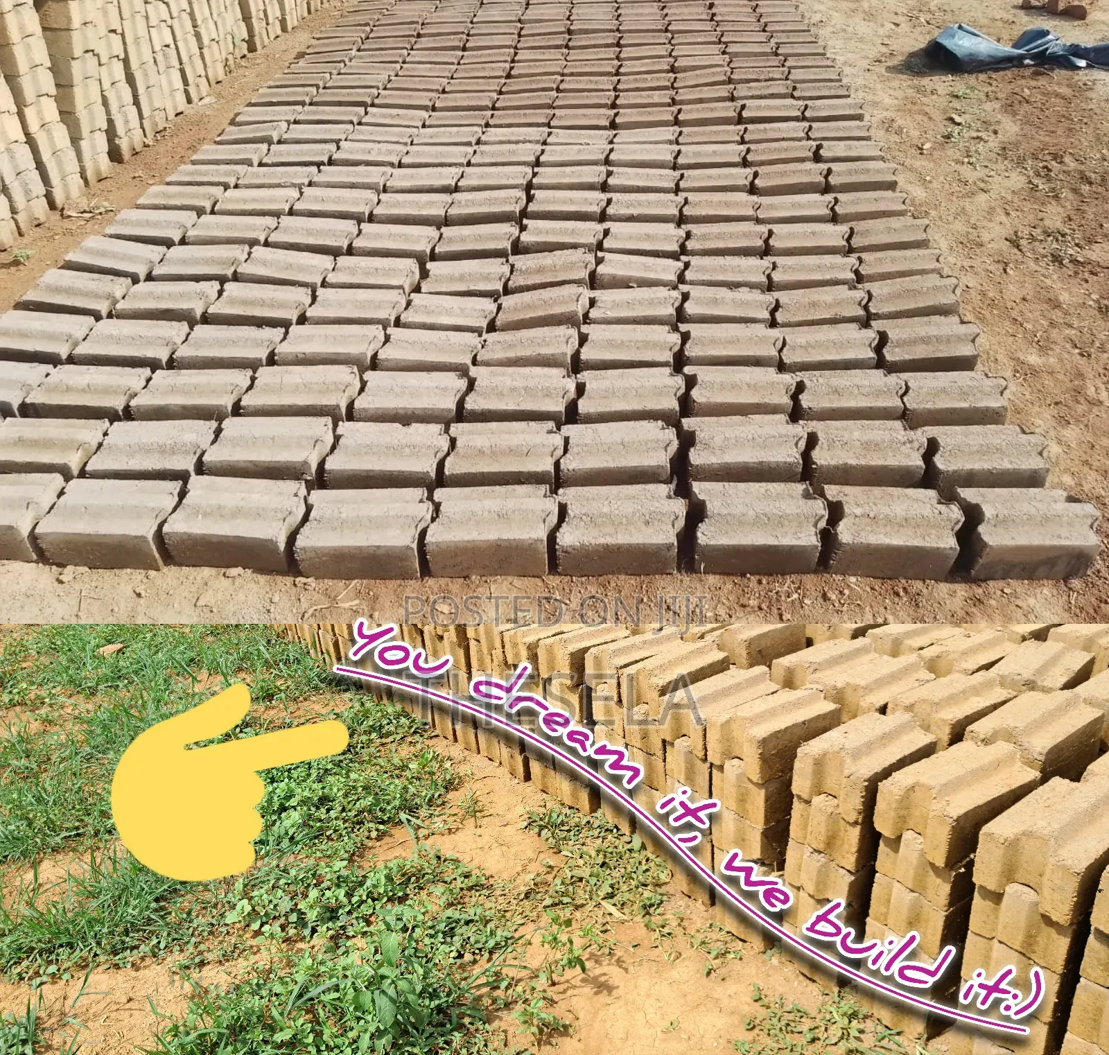 Interlocking Solid Soil Blocks
