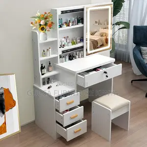 Dressers: Modern Makeup Vanity Table for Bedroom