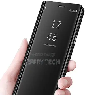 Cover Flip Clear View Without Sensor for Samsung A51-Black