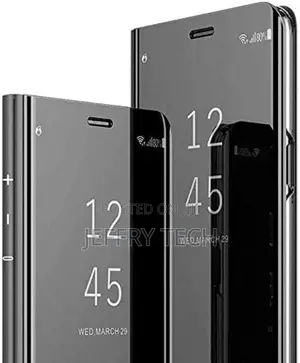 Cover Flip Clear View Without Sensor for Samsung A51-Black