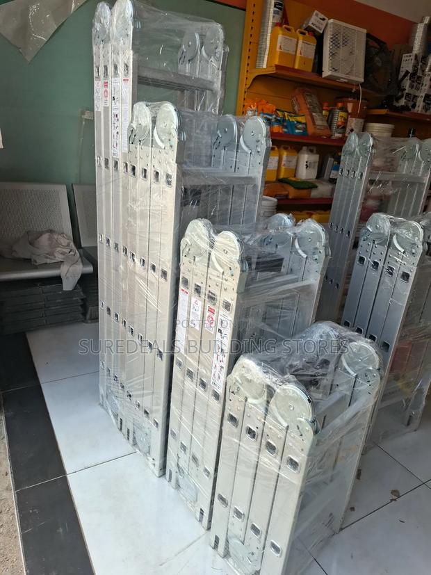 8 FT Aluminium Multi-Folding Ladder-4 X 2steps - main view