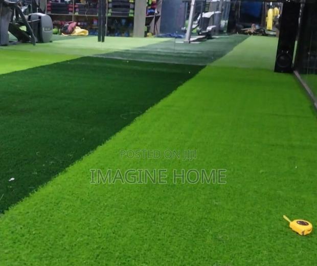Gym Space Artificial Green Grass Carpet Floor Decor - main view