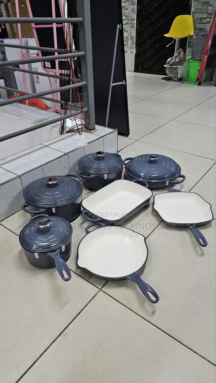 Enamel Cast Iron Cooking Pots Teal
