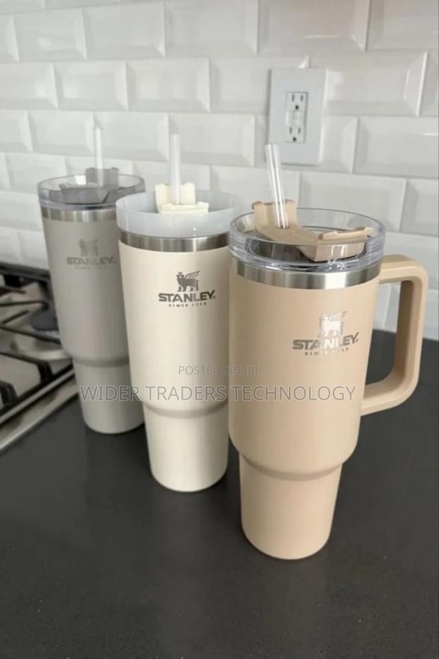 *Original Stanley Tumbler: 1.18litrs White, Hot Pink - main view