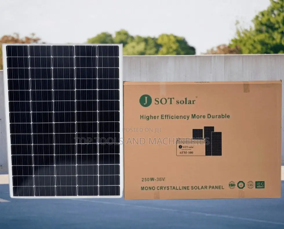 J Sot 36V 250 Watts Monocrystalline Solar Panel