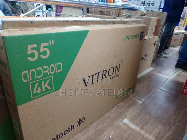 Vitron 55" Smart Android Tv Frameless Design With Mount - main view